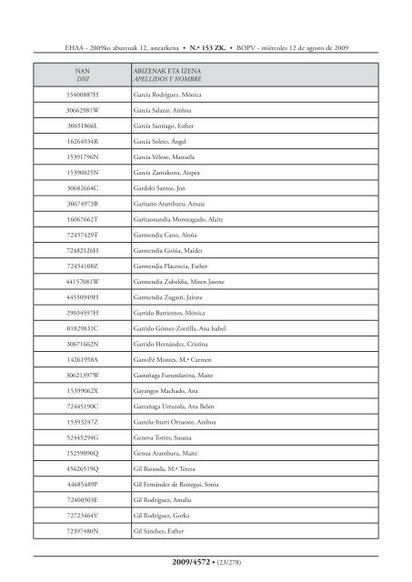 Otras Disposiciones Bestelako Xedapenak - Osakidetza - Euskadi.net