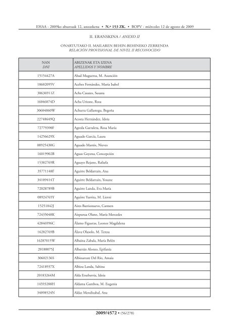 Otras Disposiciones Bestelako Xedapenak - Osakidetza - Euskadi.net