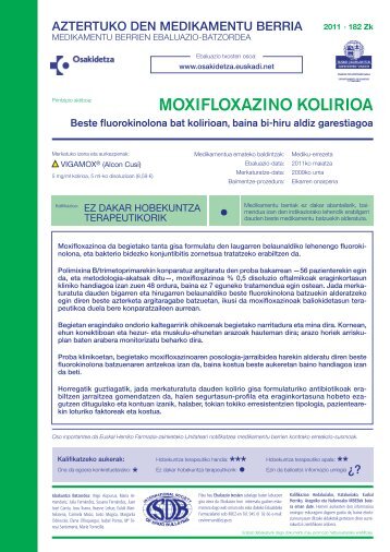 MOXIFLOXAZINO KOLIRIOA - Osakidetza - Euskadi.net