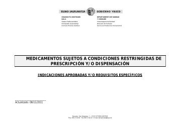 Ã­ndice de medicamentos - Osakidetza