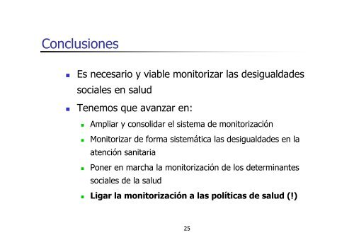 El estudio monitorizaciÃ³n de las desigualdades sociales en salud ...