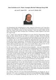 Sr. Maria Assumpta Krug OSB - Welcome to the Missionary ...