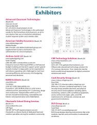 exhibitor list - Oregon School Boards Association