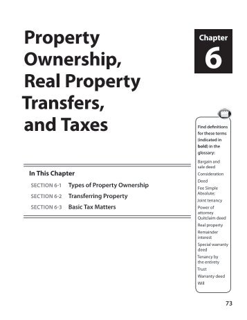 Property Ownership, real Property Transfers, and ... - Oregon State Bar