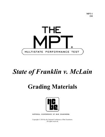 State of Franklin v. McLain - Oregon State Bar