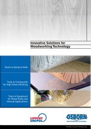 Innovative Solutions for Woodworking Technology - OSBORN ...