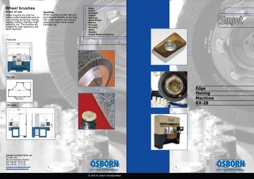 Download recordsheet RX-28 - OSBORN International GmbH