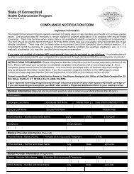Compliance Notification Form - Office of the State Comptroller - CT.gov