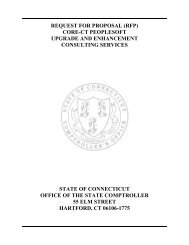 Core-CT PeopleSoft Upgrade - Office of the State Comptroller - CT.gov