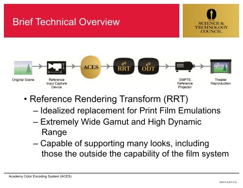 the academy color encoding system - Academy of Motion Picture ...