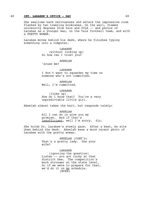 Akeelah and Larabee scene.fdx Script