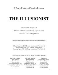 THE ILLUSIONIST - Academy of Motion Picture Arts and Sciences