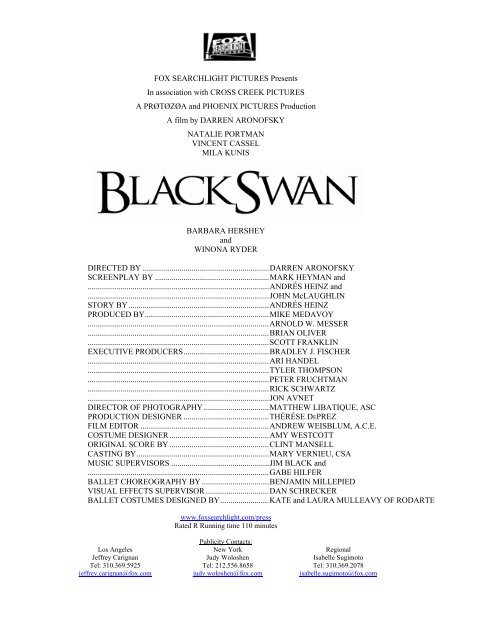 Fox Searchlight Pictures Presents In Association With