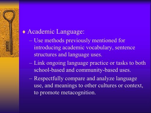 Strategies for Assisting English Language Learners