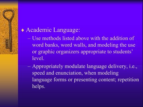 Strategies for Assisting English Language Learners