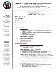 curriculum & instruction consent agenda - Osceola County School ...