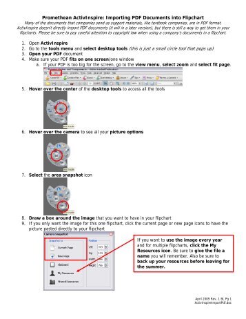 Promethean ActivInspire: Import PDF Documents into Flipchart