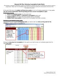 Skyward EA Plus: Entering Incomplete Grade Marks