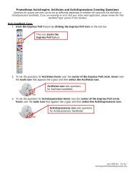 Promethean ActivInspire: ActiVotes and ActivExpressions Creating ...