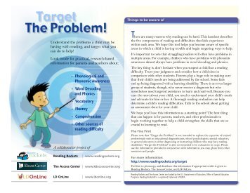 Target the Problem - OSEP Ideas that Work