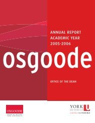 Annual Report 2005-2006 - Osgoode Hall Law School - York ...