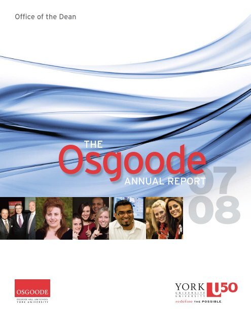 Annual Report (final) - Osgoode Hall Law School - York University