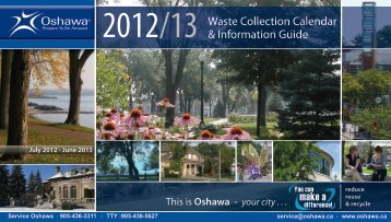 Waste Collection Calendar & Information Guide - City of Oshawa