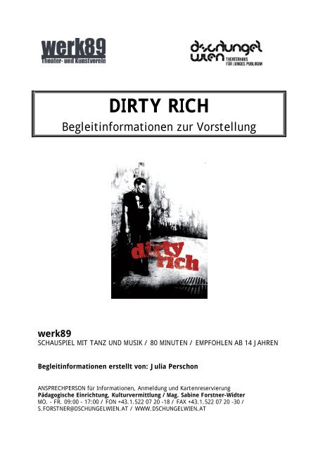 Begleitmaterial Dirty Rich - Dschungel Wien