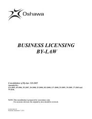 Business Licensing - City of Oshawa