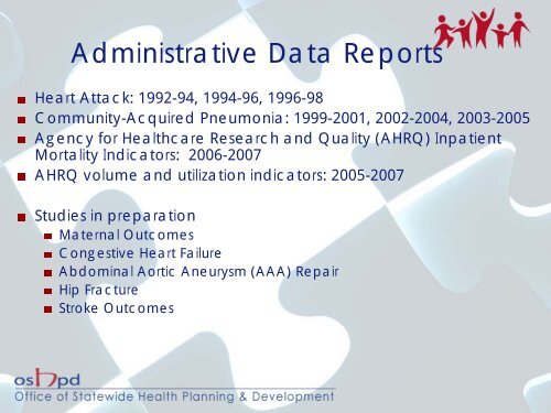 Hospital Outcomes Reports using Administrative Data - Office of ...