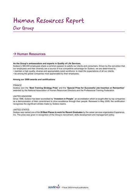 2009 Human Resources Report