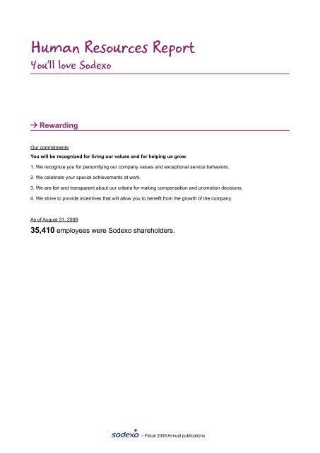 2009 Human Resources Report