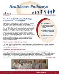 San Joaquin Delta Community College Partners with Local Hospitals