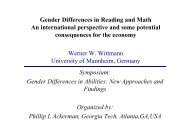 Gender Differences in Reading and Math Gender Differences in ... - osi