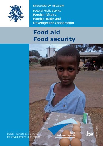 download the brochure 'Food aid - Food security' - Belgium