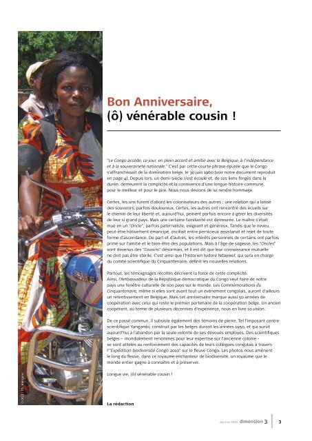 Dimension 3: RDC, 50 ans! (PDF, 3.23 MB)