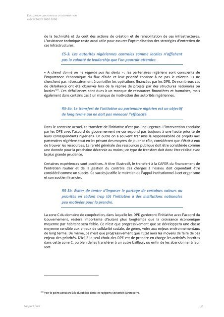 Evaluation conjointe de la coopération de la Commission ... - OECD