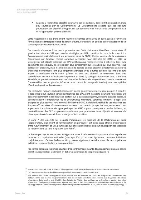 Evaluation conjointe de la coopération de la Commission ... - OECD