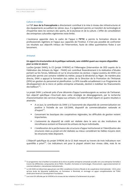 Evaluation conjointe de la coopération de la Commission ... - OECD