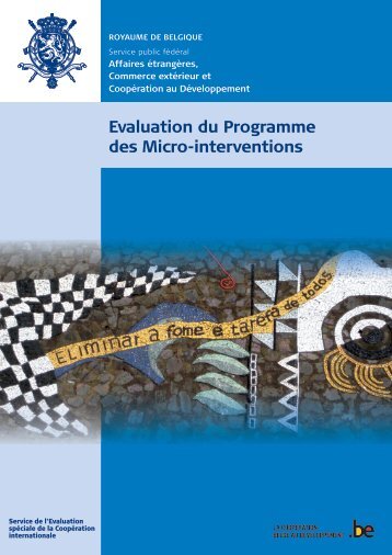Evaluation du Programme des Micro-interventions - Belgium