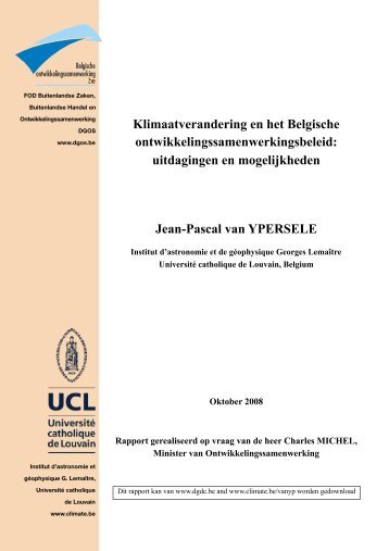 Jean-Pascal van Ypersele - Buitenlandse Zaken - Belgium
