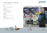 HANGING SCALES / CRANE SCALES - KERN & SOHN GmbH