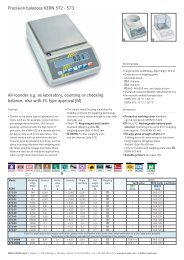 Precision balances KERN 572 - KERN & SOHN GmbH