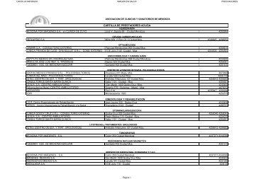 Cartilla Medica Mendoza - OSMTT