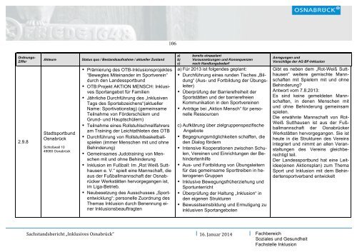 Sachstandsbericht Inklusives Osnabrück (1,6 MB) - Stadt Osnabrück
