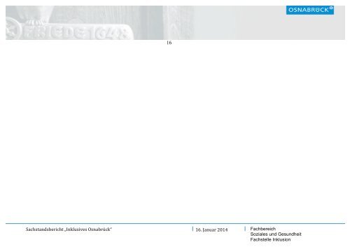 Sachstandsbericht Inklusives Osnabrück (1,6 MB) - Stadt Osnabrück