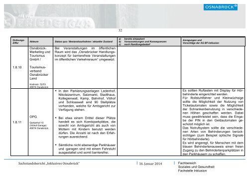 Sachstandsbericht Inklusives Osnabrück (1,6 MB) - Stadt Osnabrück