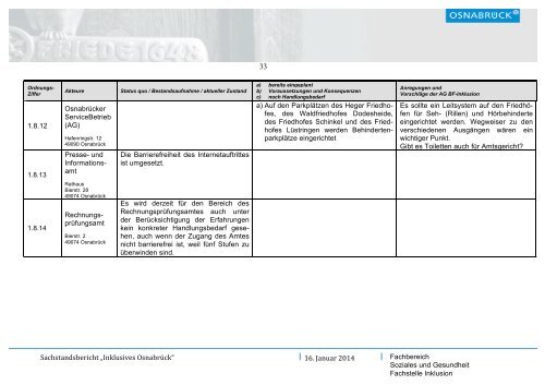 Sachstandsbericht Inklusives Osnabrück (1,6 MB) - Stadt Osnabrück