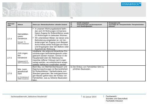 Sachstandsbericht Inklusives Osnabrück (1,6 MB) - Stadt Osnabrück