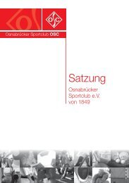 Satzung - OsnabrÃ¼cker Sportclub OSC